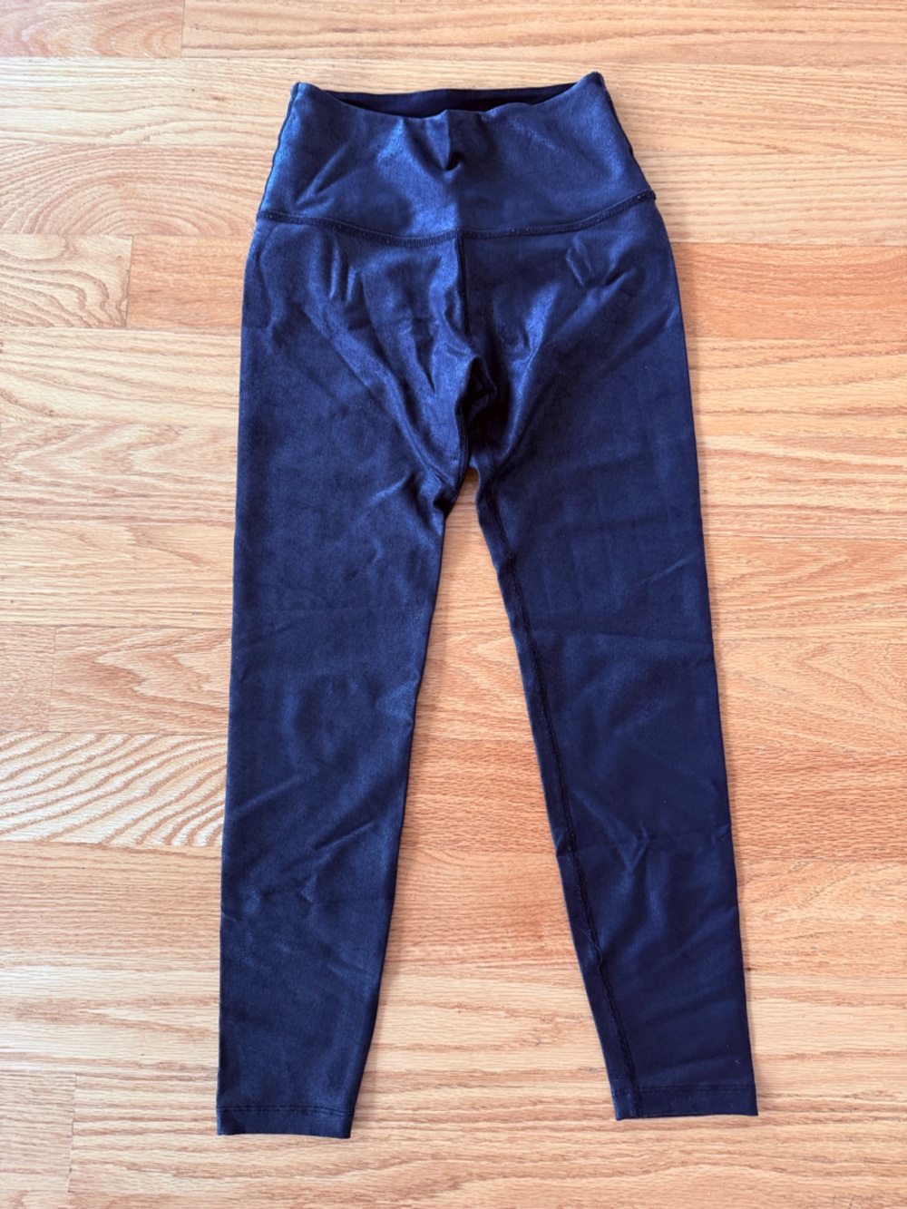 Beyond Yoga | Leather Coating Black High-Waist Leggings
